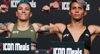 Bate-Estaca e Amanda Lemos passam pela balança e confirmam duelo brasileiro no UFC Vegas 52