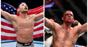 Michael Chandler e Nate Diaz chegam a acordo verbal por duelo no UFC 277: ‘mandem o contrato’