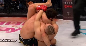 Vídeo: Lutador aplica ‘finalização incomum’ e consegue reviravolta impressionante no Bellator 281