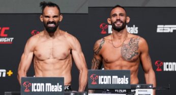 No peso, Michel Pereira e Santiago Ponzinibbio confirmam luta no UFC Las Vegas 55