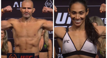 Glover Teixeira e Taila Santos batem peso e confirmam disputas de cinturão no UFC 275