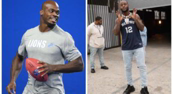 Ex-astros da NFL, Adrian Peterson e Le’Veon Bell se enfrentam em luta de boxe em julho