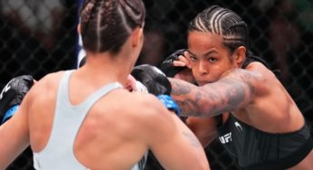 Após vitória e prêmio de ‘Performance’, Karine Silva comemora ‘estreia perfeita’ no UFC Las Vegas 56