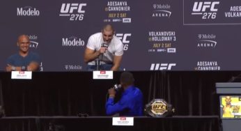 VÍDEO: Strickland elogia trocação de Poatan, irrita Adesanya e provoca confusão em coletiva do UFC 276