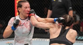 Após ser desfigurada no UFC Long Island, Miesha Tate comparece a partida de beisebol com rosto ‘danificado’; confira