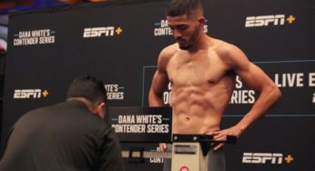 Com 4,5kg. acima do limite, brasileiro tem falha bizarra em pesagem e vê luta ser cancelada no ‘Contender Series’