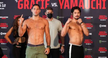 Goiti Yamauchi dá show na trocação e vence Neiman Gracie por nocaute no Bellator 284