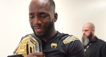 VÍDEO: Leon Edwards chora em ligação com a mãe após nocaute brutal no UFC 278