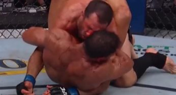 VÍDEO: Rockhold ‘esfrega sangue’ em rosto de Borrachinha em cena chocante no UFC 278