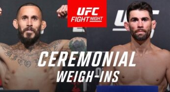 Vídeo: Assista à cerimônia de encaradas para o UFC San Diego, com Marlon Vera x Dominick Cruz e quatro brasileiros