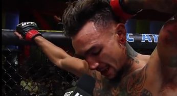 Lutador relata drama particular, se emociona e faz discurso tocante no UFC Las Vegas 60