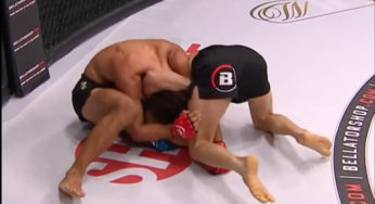 VÍDEO: Lutador consegue finalização inustada em berimbolo e deixa rival com olhos virados no Bellator