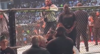 VÍDEO: Khabib ameaça saltar octógono para ajudar amigos em briga contra Chimaev