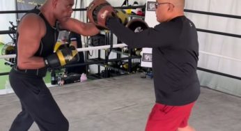 VÍDEO: Anderson Silva afia boxe perto de desafio contra Jake Paul; confira