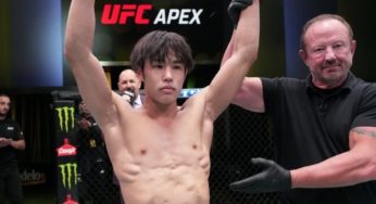 Promessa japonesa de 22 anos fatura mais de R$260 mil em bônus após finalização no UFC Las Vegas 62