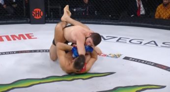 IMAGEM FORTE: Lutador sofre corte brutal após cotovelada e luta é interrompida no Bellator 288