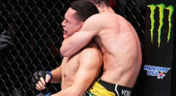 Sob os olhares de Charles do Bronx, Allan Puro Osso dá show e finaliza rival no UFC Las Vegas 67