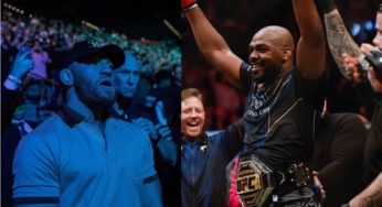 Presente no UFC 285, Conor McGregor reconhece grandeza de Jon Jones após consagração da lenda no peso pesado