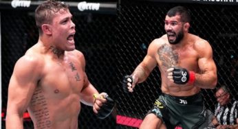 Protagonistas no UFC Las Vegas 72, Caio Borralho e Rodolfo Vieira faturam mais de R$249 mil em bônus de performance