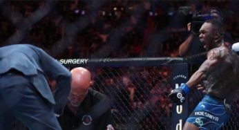 Israel Adesanya diz ter ‘feito um favor’ ao ‘educar’ filho de Alex Poatan após nocaute no UFC 287