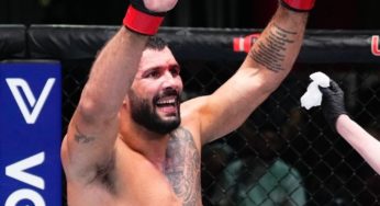 Rodolfo Vieira leva susto, mas brilha com reação apoteótica e finaliza rival no UFC Las Vegas 72