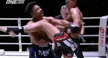 VÍDEO: Lutador apaga adversário com joelhada voadora brutal em luta de muay thai no ONE Championship