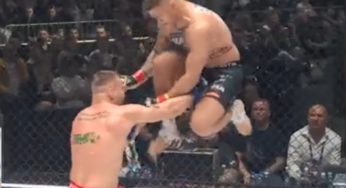 VÍDEO: Ação mal calculada resulta em golpe baixo bizarro em luta de MMA