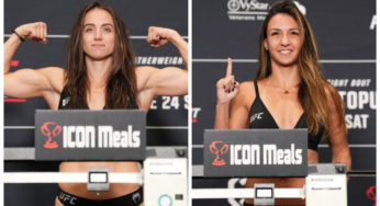 Antes e depois: Maycee Barber e Amanda Ribas ficam irreconhecíveis após duelo sangrento no UFC Jacksonville