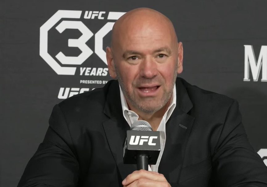 Dana White em coletiva de imprensa após o UFC 290. Foto: Reprodução/YouTube