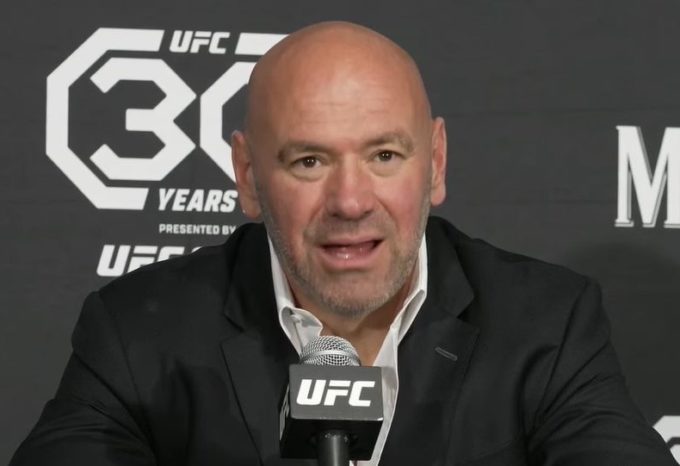 UFC - Dana White em coletiva de imprensa após o UFC 290. Foto: Reprodução/YouTube @ufc