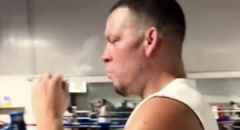 VÍDEO: Nate Diaz fuma durante preparação para luta de boxe e Esquiva Falcão volta a provocar