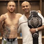 Justin Gaethje e Ali Abdelaziz após UFC 291. Foto: Reprodução/Instagram @aliabdelaziz