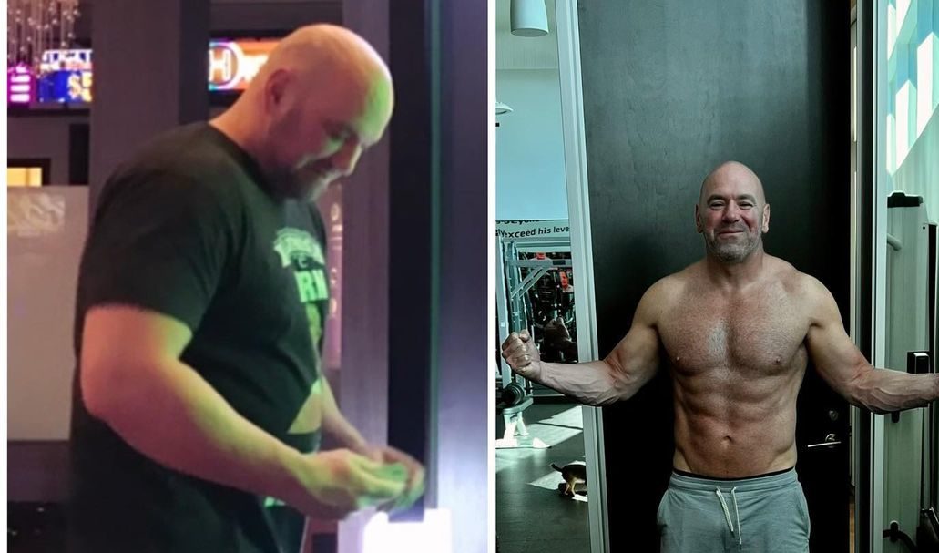 Antes e depois de Dana White. Foto: Reprodução/Instagram/@danawhite