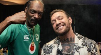 Conor McGregor fuma ‘cigarro duvidoso’ com Snoop Dogg e se diverte em show na Irlanda