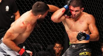 Thiago Moisés tem luta insana, mas sucumbe à agressividade de Benoit Saint-Denis no UFC Paris