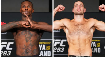 Israel Adesanya e Sean Strickland batem peso e confirmam disputa de cinturão no UFC 293