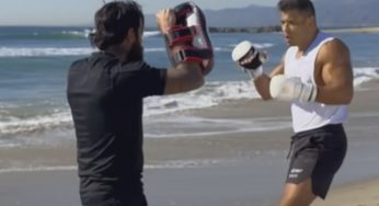 VÍDEO: Na praia, Paulo Borrachinha ‘afia armas’ para superluta contra Khamzat Chimaev no UFC 294