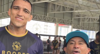 Ainda no Brasil, Charles do Bronx treina com Manoel Gomes, o ‘Caneta Azul’, antes de revanche no UFC 294