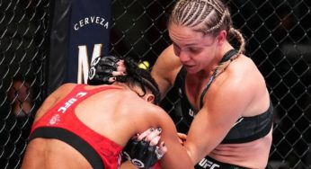 Tainara Lisboa mostra superioridade na luta agarrada e derrota Ravena Oliveira no UFC Vegas 81