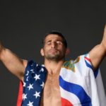 Beneil Dariush após vitória no UFC. Foto: Reprodução/Twitter/@UFC