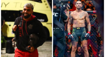 Ídolo do Flamengo, Gabigol compartilha aposta em vitória de Poatan na luta principal do UFC 295