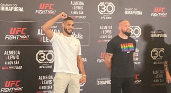 VÍDEO: Gabriel Marretinha e Nicolas Dalby fazem primeira encarada antes do UFC São Paulo