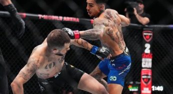 Lucas Almeida tem atuação apagada e é nocauteado por Andre Fili no card preliminar do UFC 296