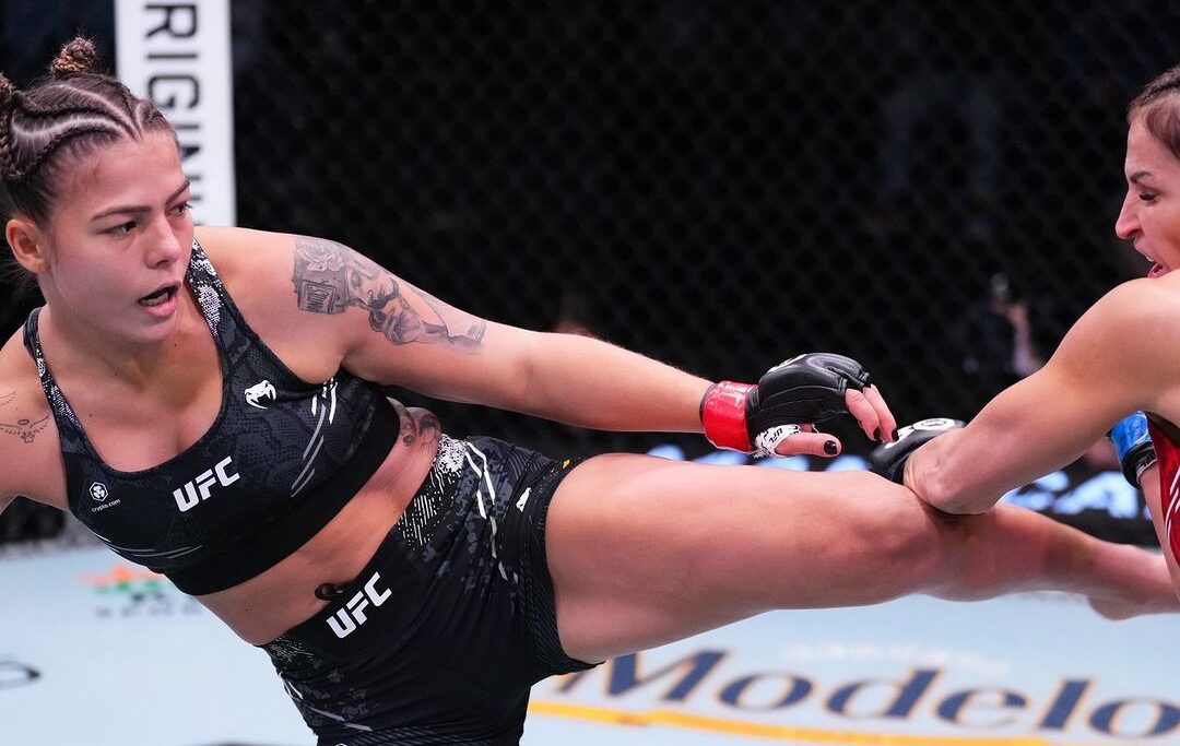 Luana Santos vence no UFC Vegas 83. Foto: Reprodução/Instagram/UFCEspanol