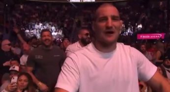 VÍDEO: Sean Strickland e Dricus du Plessis antecipam rivalidade e brigam na plateia do UFC 296