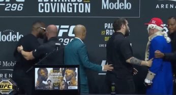 VÍDEO: Covington extrapola limites, tira Edwards do sério e provoca confusão em coletiva do UFC 296