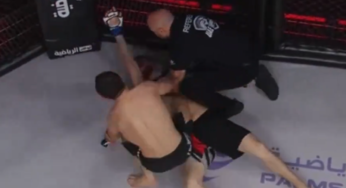 VÍDEO: Lutador russo finaliza rival, que apaga e se contorce no chão em evento de MMA