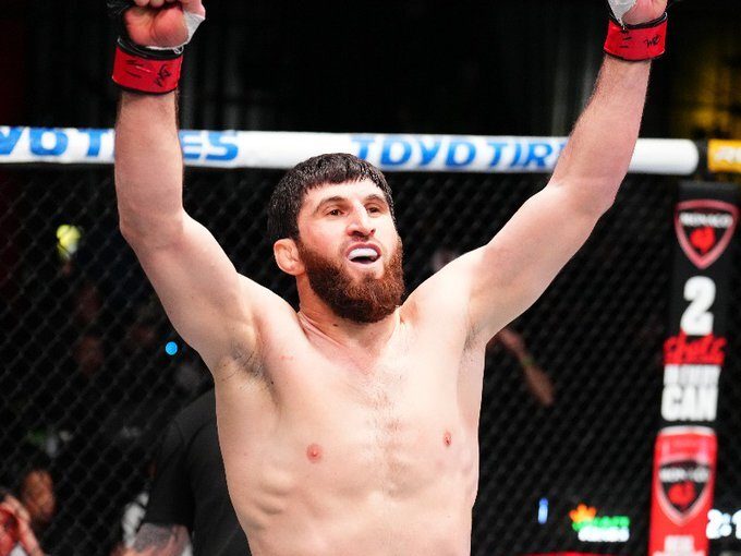 Magomed Ankalaev em vitória no UFC Las Vegas 84. Foto: Twitter/UFC News