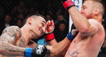 Max Holloway exibe lesão dias após vencer batalha épica contra Justin Gaethje no UFC 300; confira