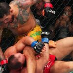 Vítima de brasileiro sai desfigurado e 'chora sangue' após sofrer nocaute no UFC. Foto: Reprodução/Instagram/@ufc